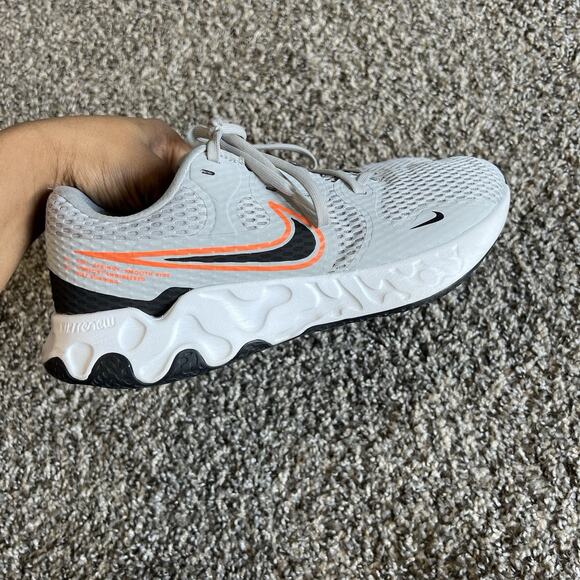 Nike Men's White and Orange Running Shoes - Picture 1 of 11